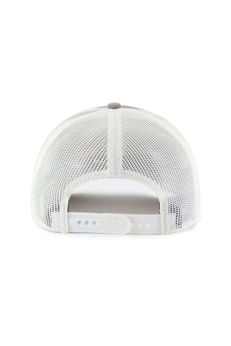 Men's '47 Gray/White Cincinnati Reds Tide Sweep Rope Trucker Adjustable Hat, Alternate, color, Gray
