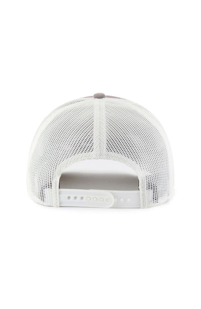 '47 Men's '47 Gray/White Cincinnati Reds Tide Sweep Rope Trucker Adjustable Hat, Alternate, color, Gray