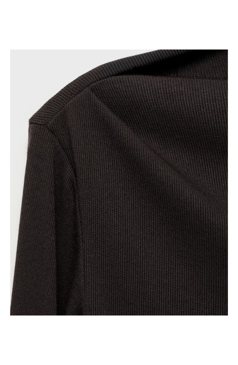 MANGO Boat Neck Long Sleeve T-Shirt, Alternate, color, Chocolate