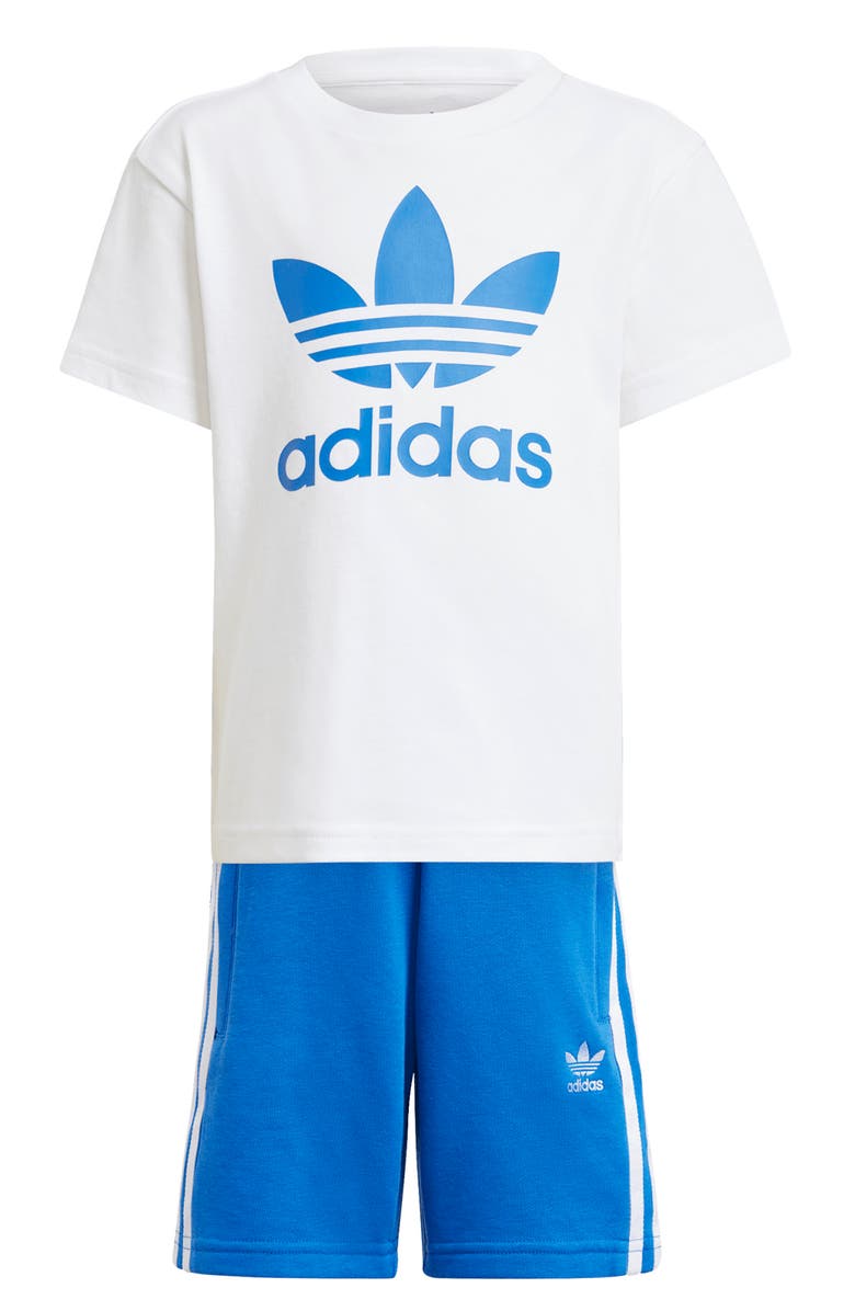 adidas Kids' Trefoil Graphic T-Shirt & Shorts Set, Main, color, 
