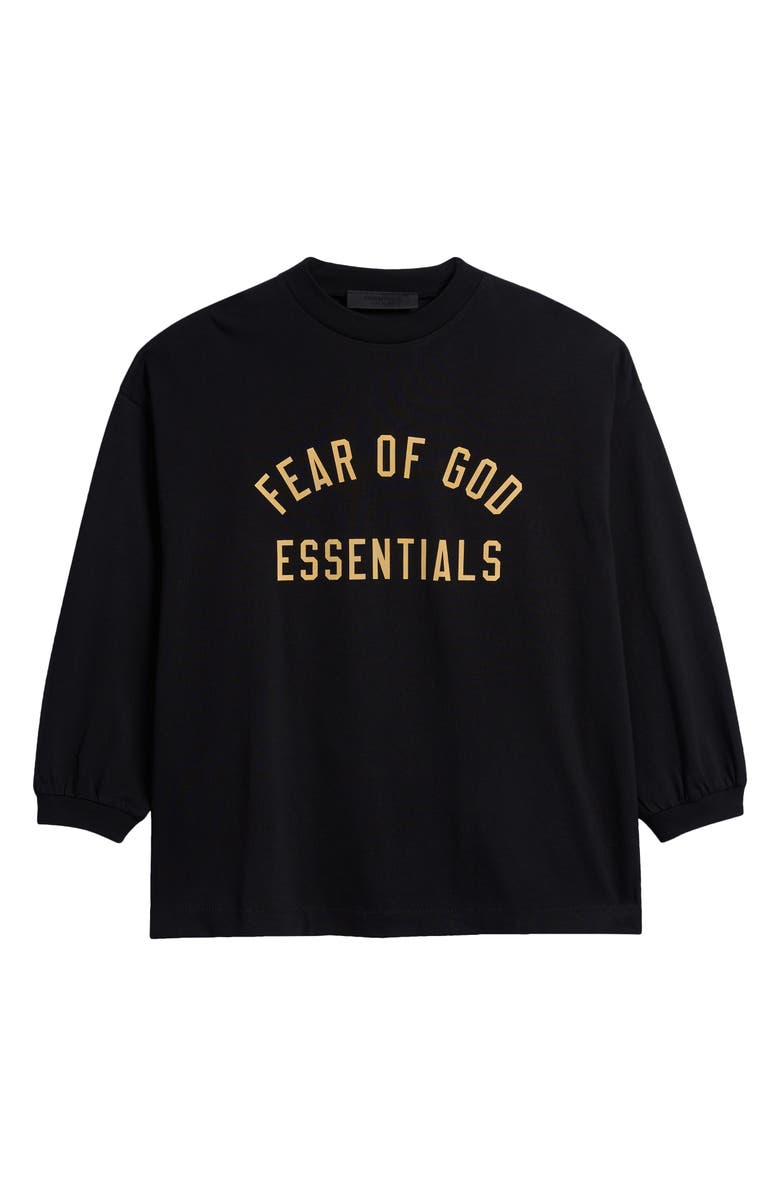 Fear of God Essentials Kids' Logo Long Sleeve Cotton Graphic T-Shirt, Main, color,