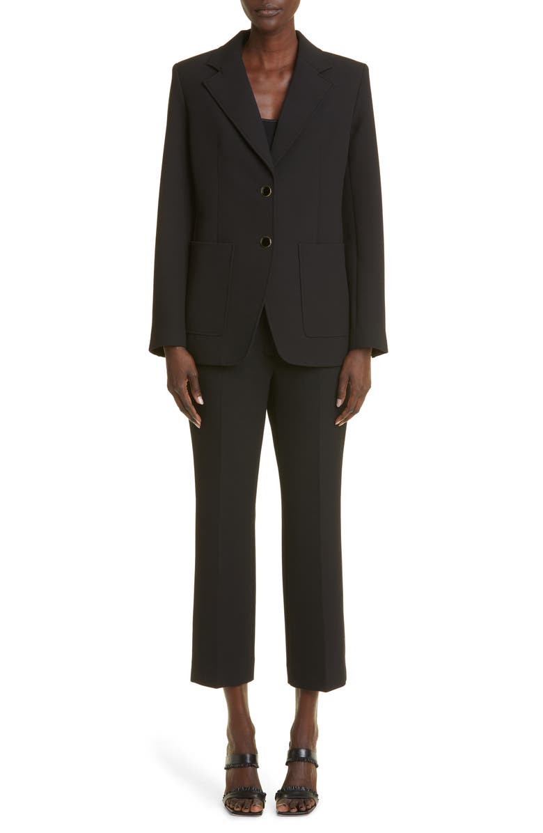 St. John Collection Karla Stretch Crepe Ankle Pants, Alternate, color, 