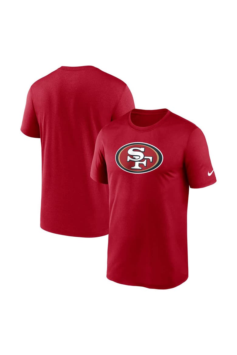 Men's Nike Scarlet San Francisco 49ers Primetime Legend Logo Performance T-Shirt, Main, color, Scarlet