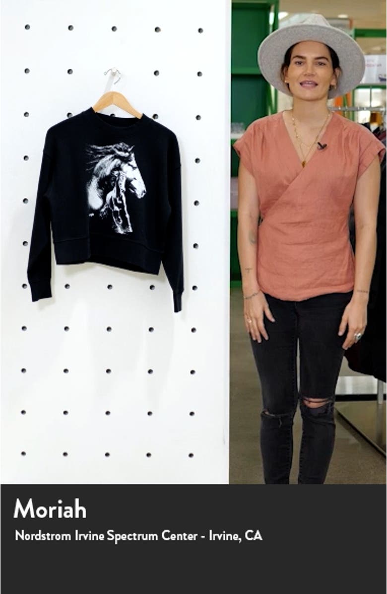 Graphic Crop Sweatshirt, sales video thumbnail