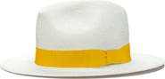 Lastelier Panama yellow straw hat