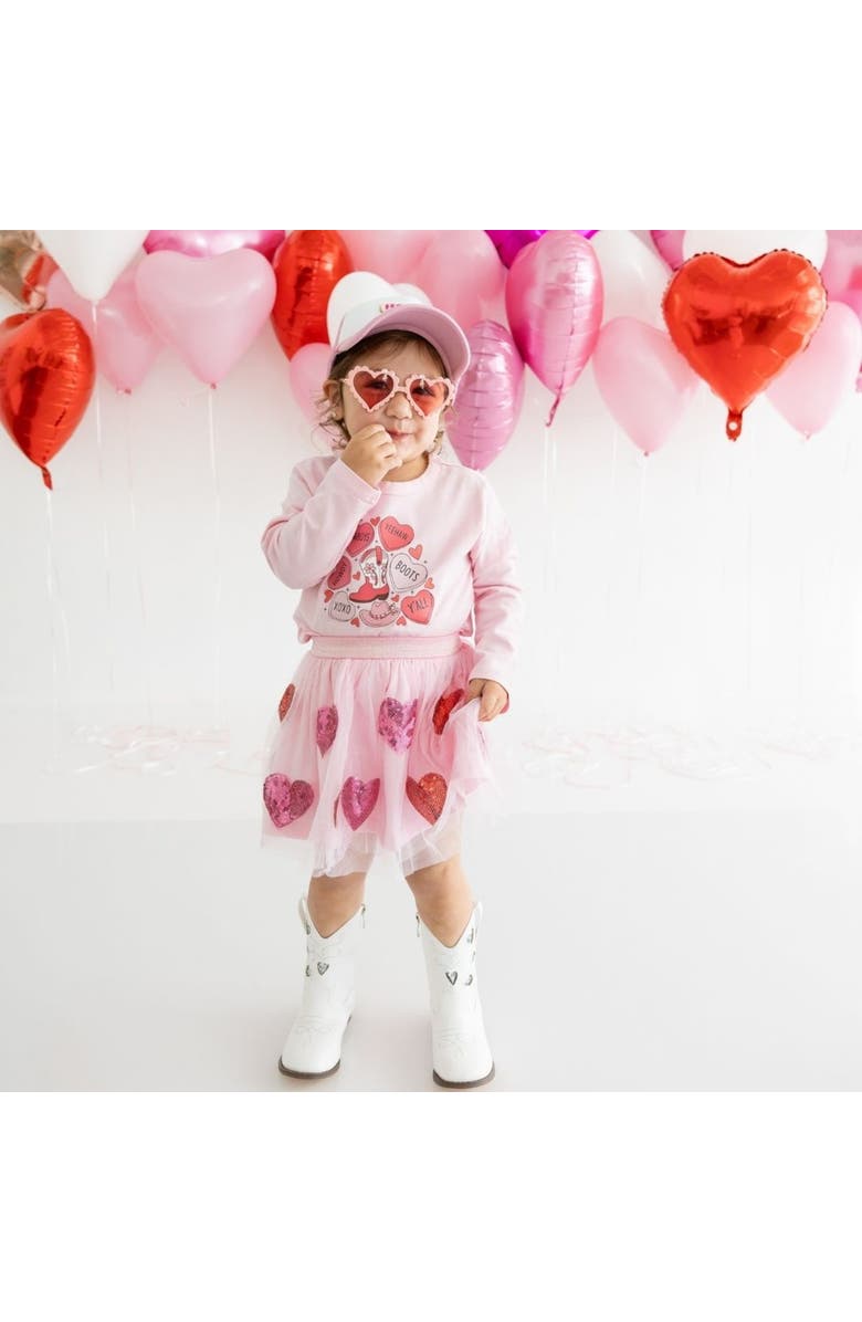 Sweet Wink Howdy Valentine's Day Long Sleeve Shirt, Alternate, color, 