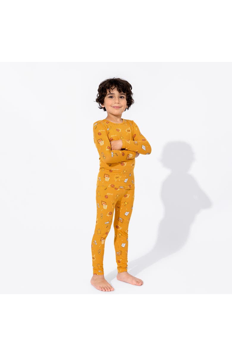 Bellabu Bear Kids' Basketball Set of 2 Piece Pajamas, Alternate, color, Basketball