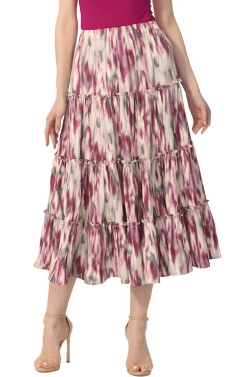 Women's Tiered Midi Skirt