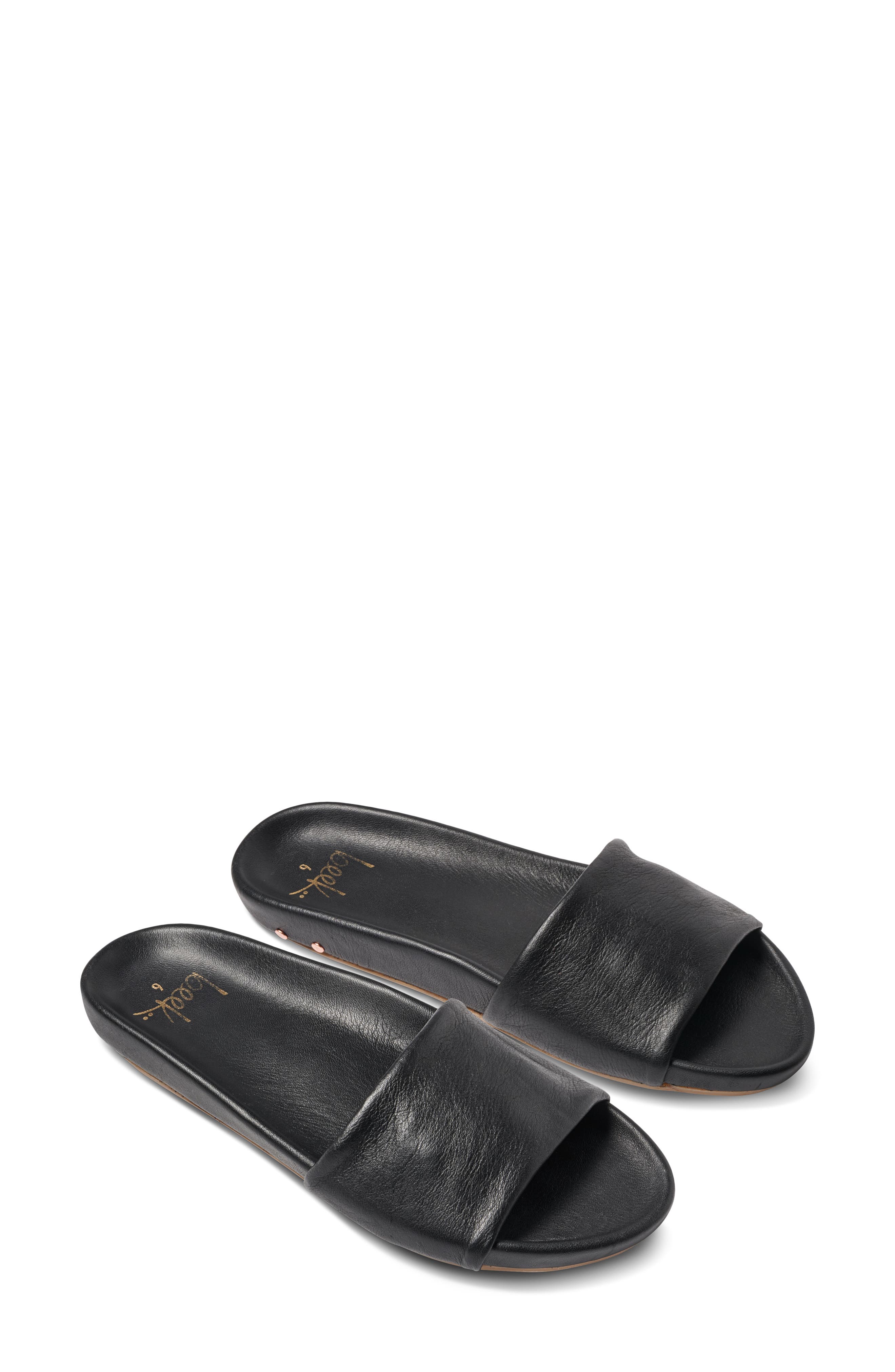 Beek Gallito Slide Sandal, Main, color, Black/ Black