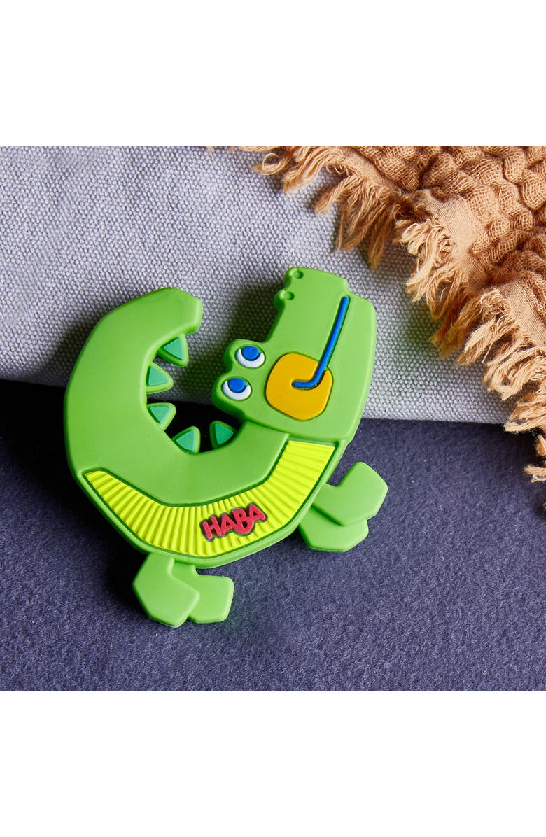 HABA Crocodile Silicone Teething and Grasping Baby Toy, Alternate, color, 