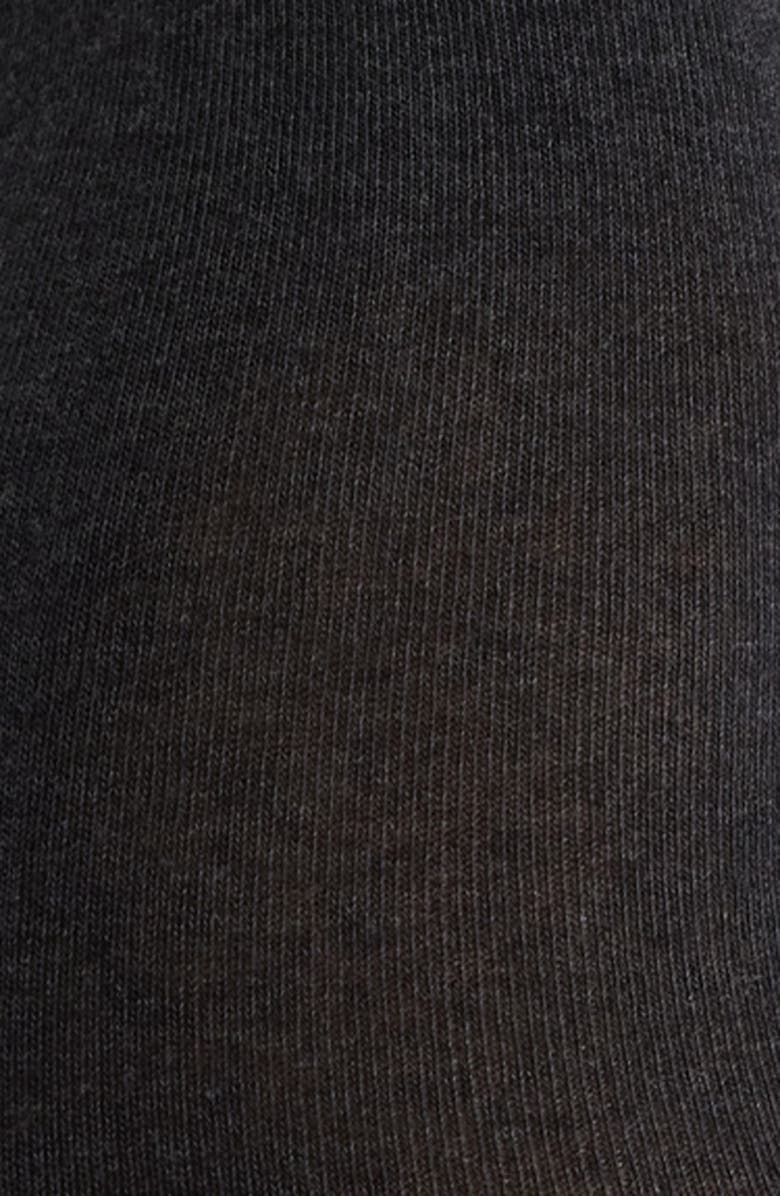 Hue Flat Knit Cotton Blend Tights, Alternate, color, Gray Heather