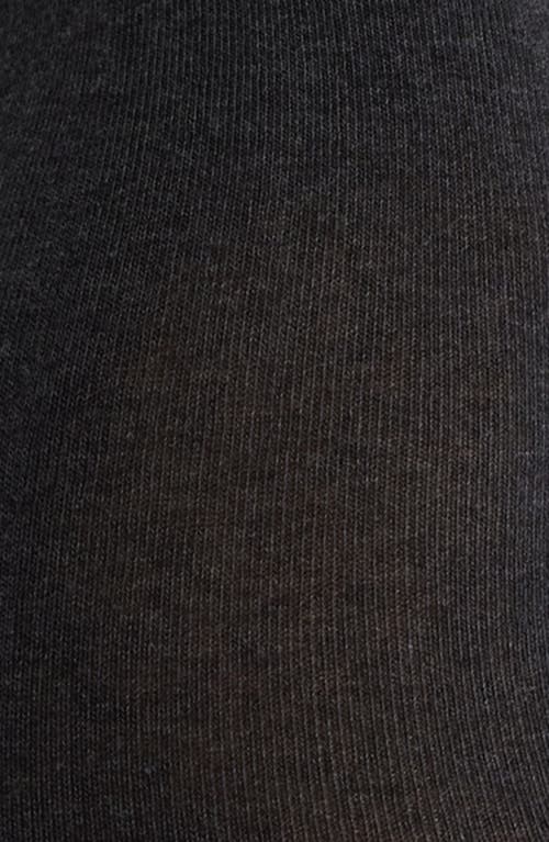 Hue Flat Knit Cotton Blend Tights In Gray Heather