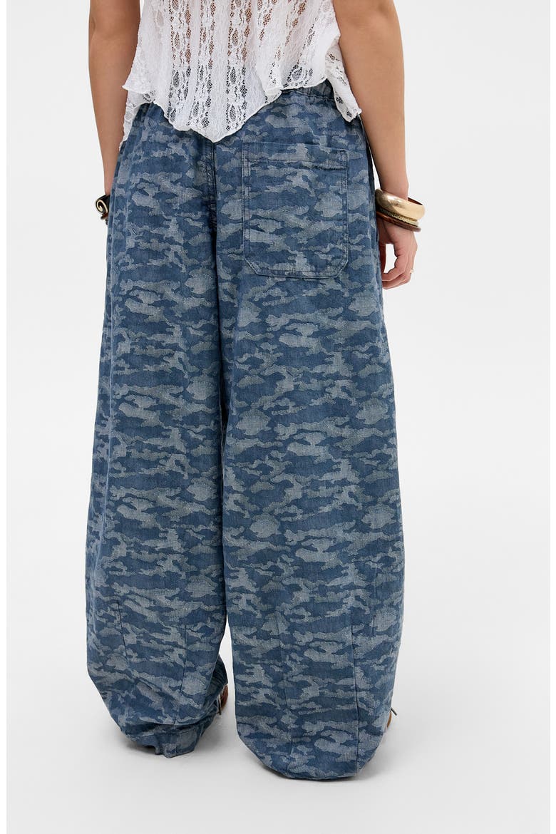Bobbi Camo Wide Leg Pants, Alternate, color, DENIM