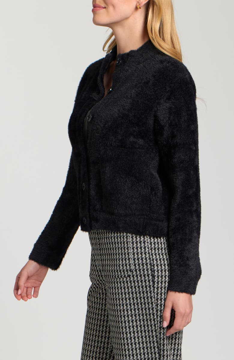 APNY Fuzzy Crop Cardigan, Alternate, color,