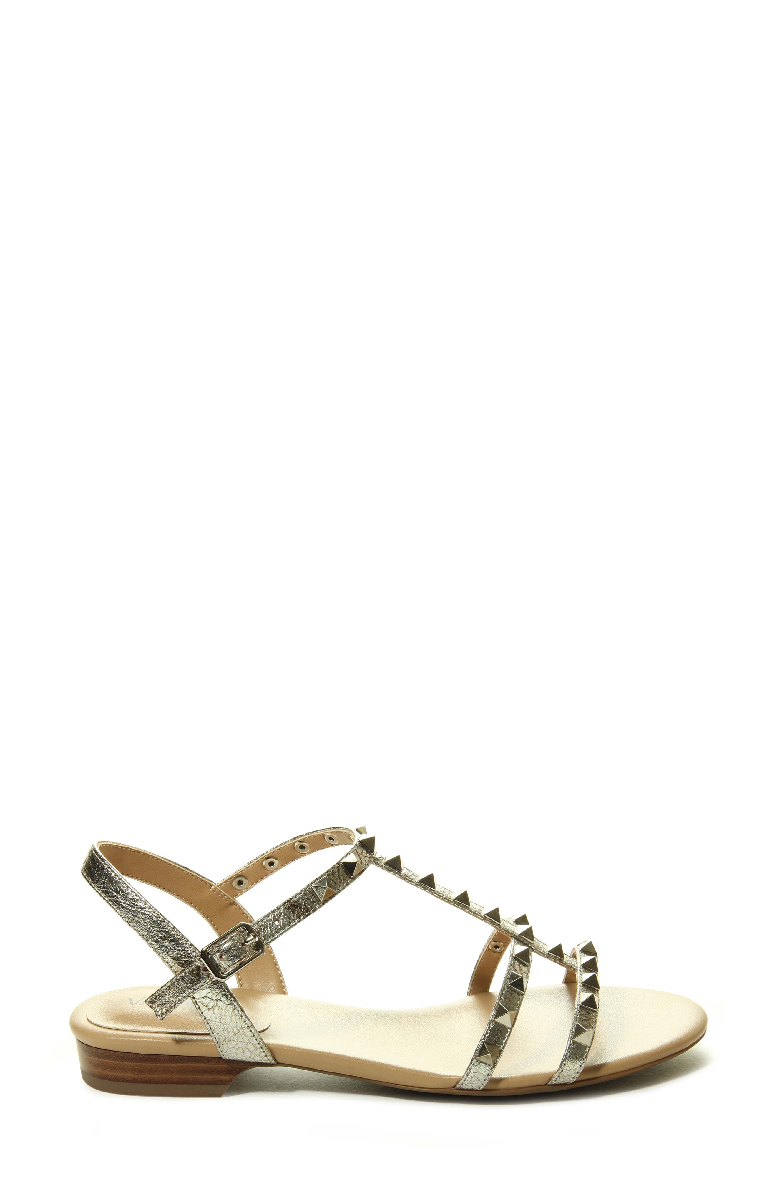 Brunel Sandal, Alternate, color, PALE PLATINO