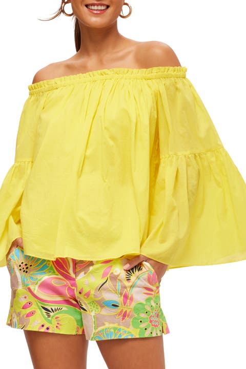 Off the Shoulder Bell Sleeve Perry Top