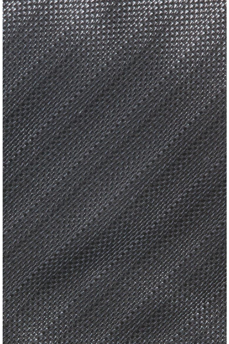 Tonal Stripe Silk Tie, Alternate, color, BLACK