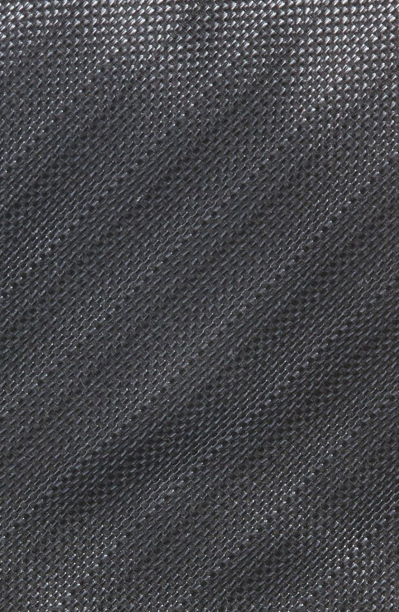 Nordstrom Tonal Stripe Silk Tie, Alternate, color, Black