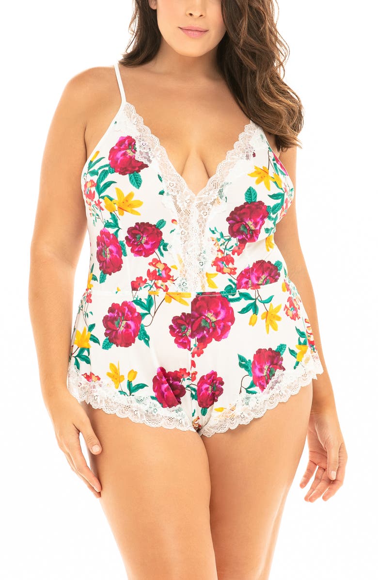 Oh La La Cheri Reina Floral Teddy, Alternate, color,