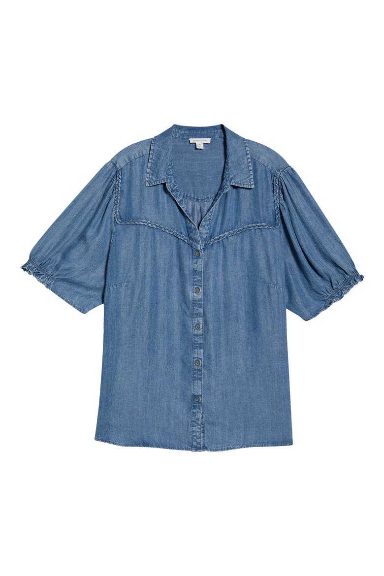 Inara Denim Top, Alternate, color, MEDIUM WASH