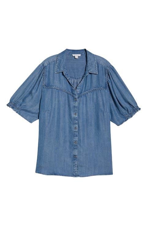 Inara Denim Top (Plus)
