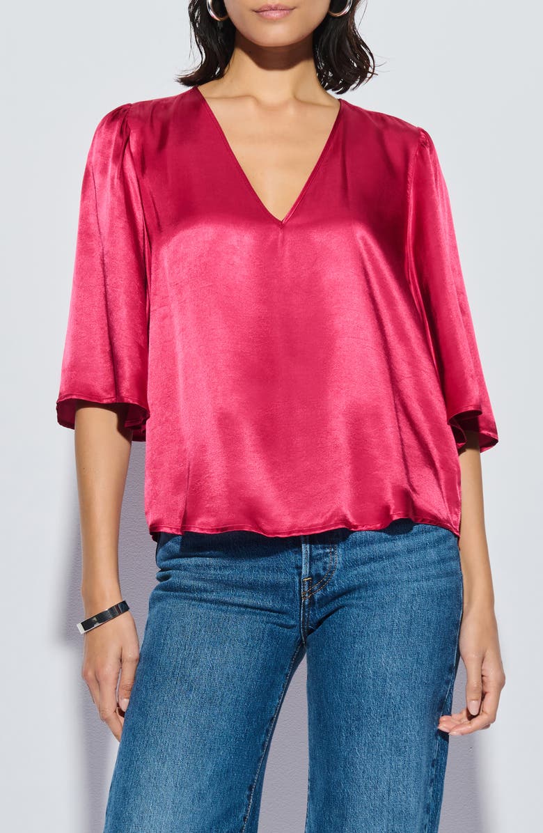 Nation LTD Mel Satin Top, Main, color,