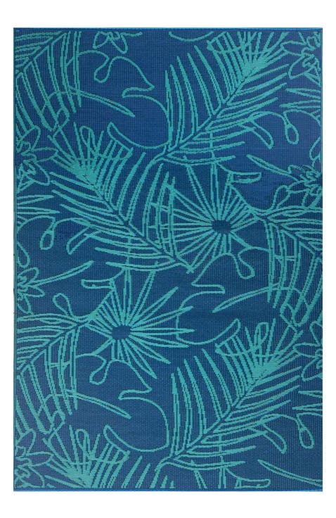 Palm Leaf Deep Turquoise