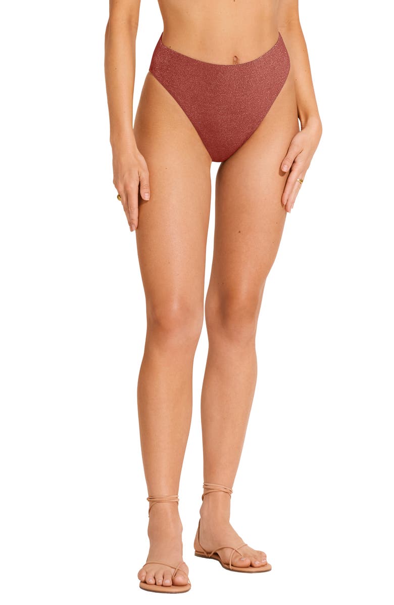 Vitamin A<sup>®</sup> Barcelona High Waist Bikini Bottoms, Main, color, Pink