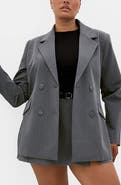 City Chic Cora Double Breasted Blazer