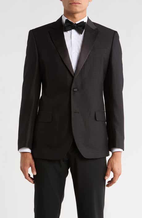 Nautica Bridge Satin Notch Lapel Jacquard Dinner Jacket