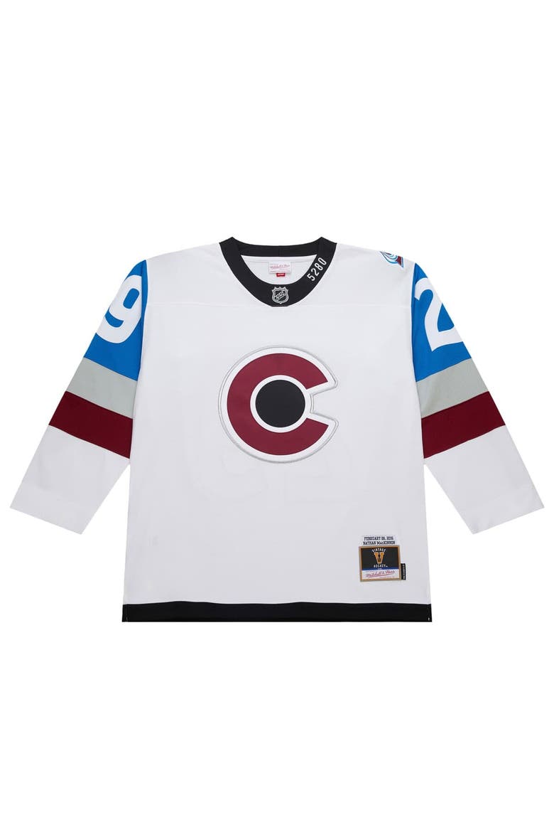 Men's Nathan MacKinnon White Colorado Avalanche 2016-17 Power Play Jersey, Alternate, color, White