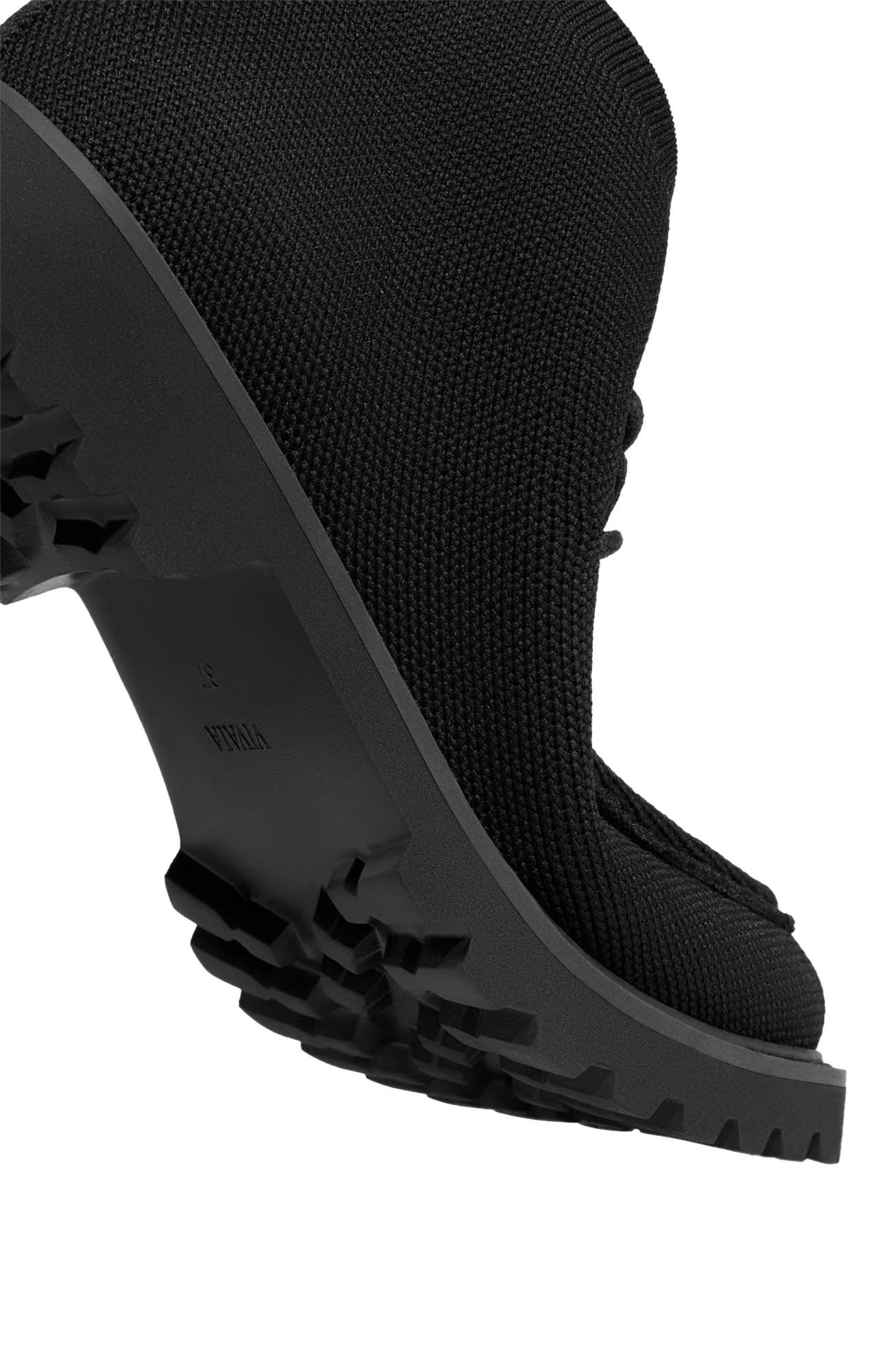 VIVAIA Round-Toe Lug Sole Ankle Boots, Alternate, color, Black