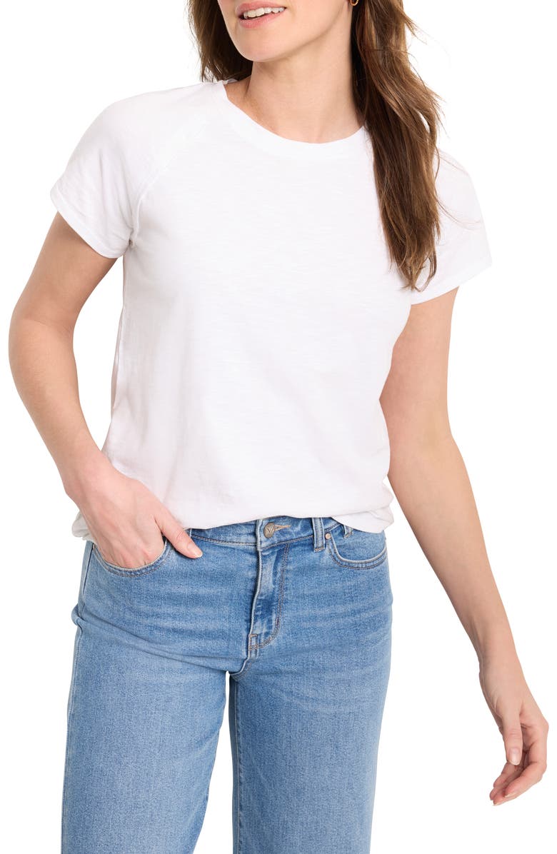 NZT by NIC+ZOE Slub Cotton T-Shirt, Main, color, Paper White