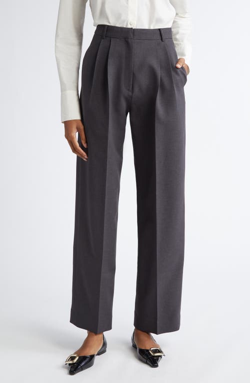 GIA STUDIOS Pleated Cocoon Trousers in Grey 