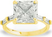 Sterling Forever Princess-Cut Cubic Zirconia Ring