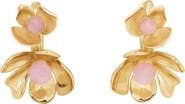 Kate Spade New York floral huggie hoop earrings