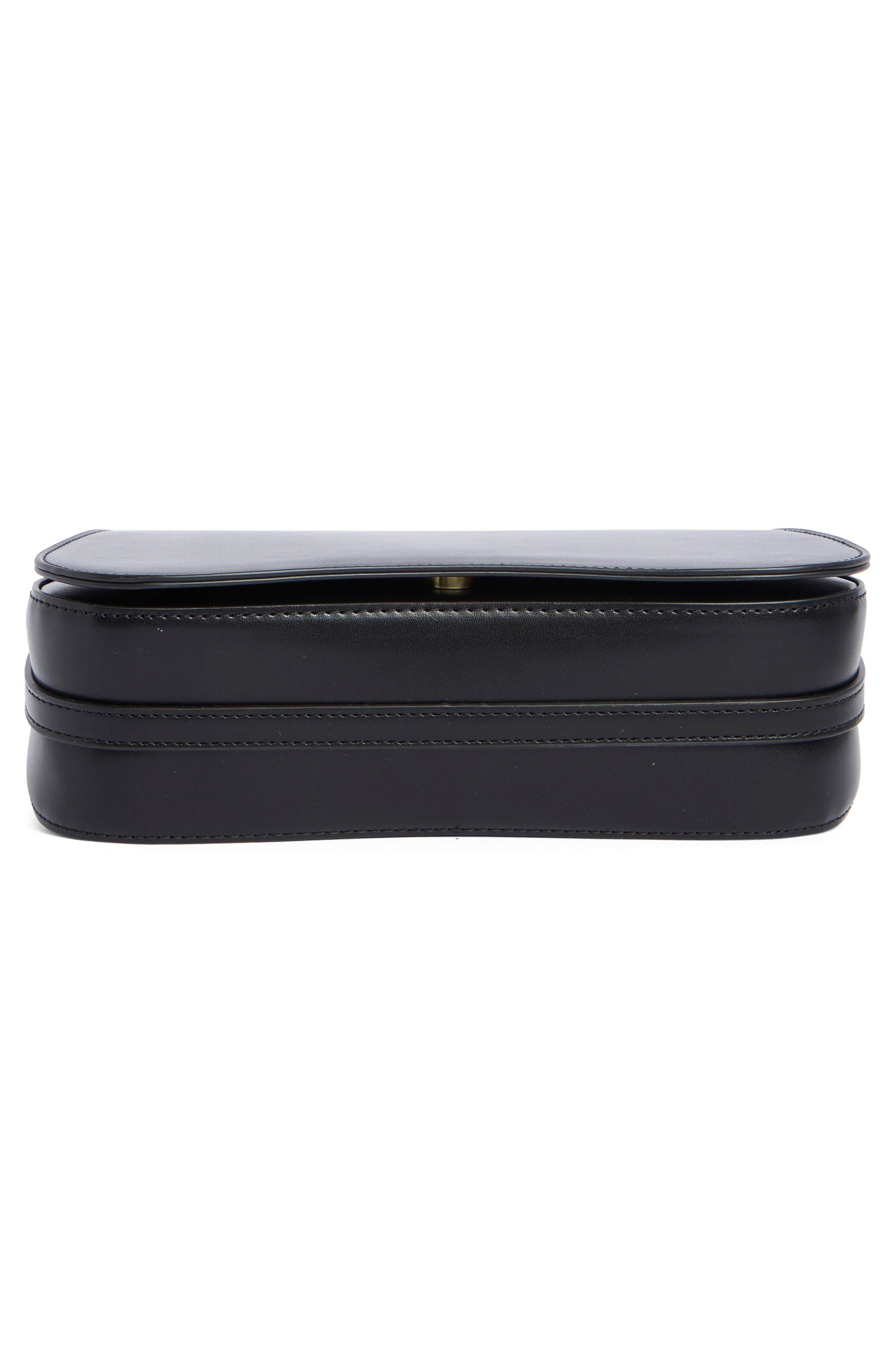 Covered Rings Shoulder Bag, Alternate, color, BLACK