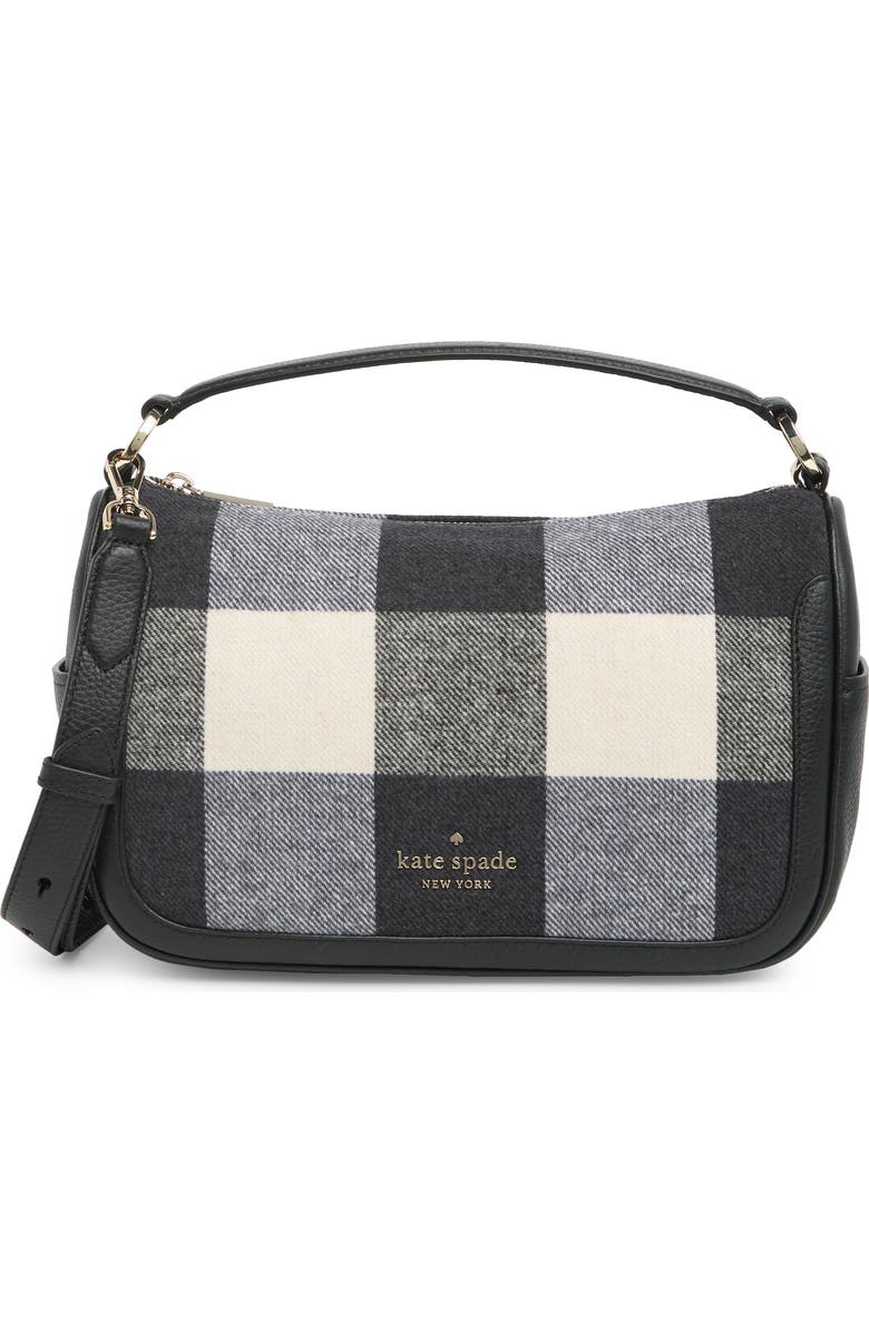 Kate Spade New York smoosh check crossbody bag, Main, color,