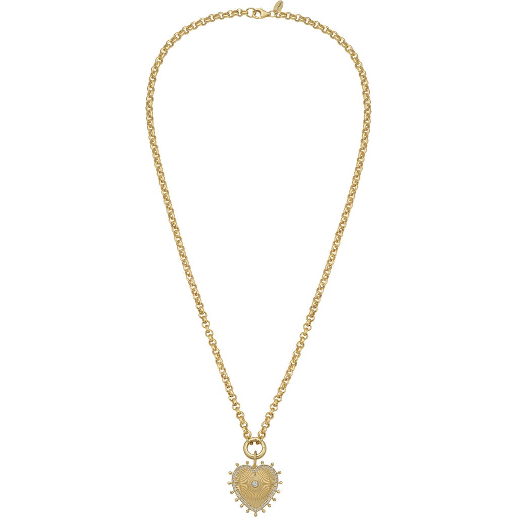 Shop Lionheart 14k Gold Cassandane Small Heart Rolo Necklace