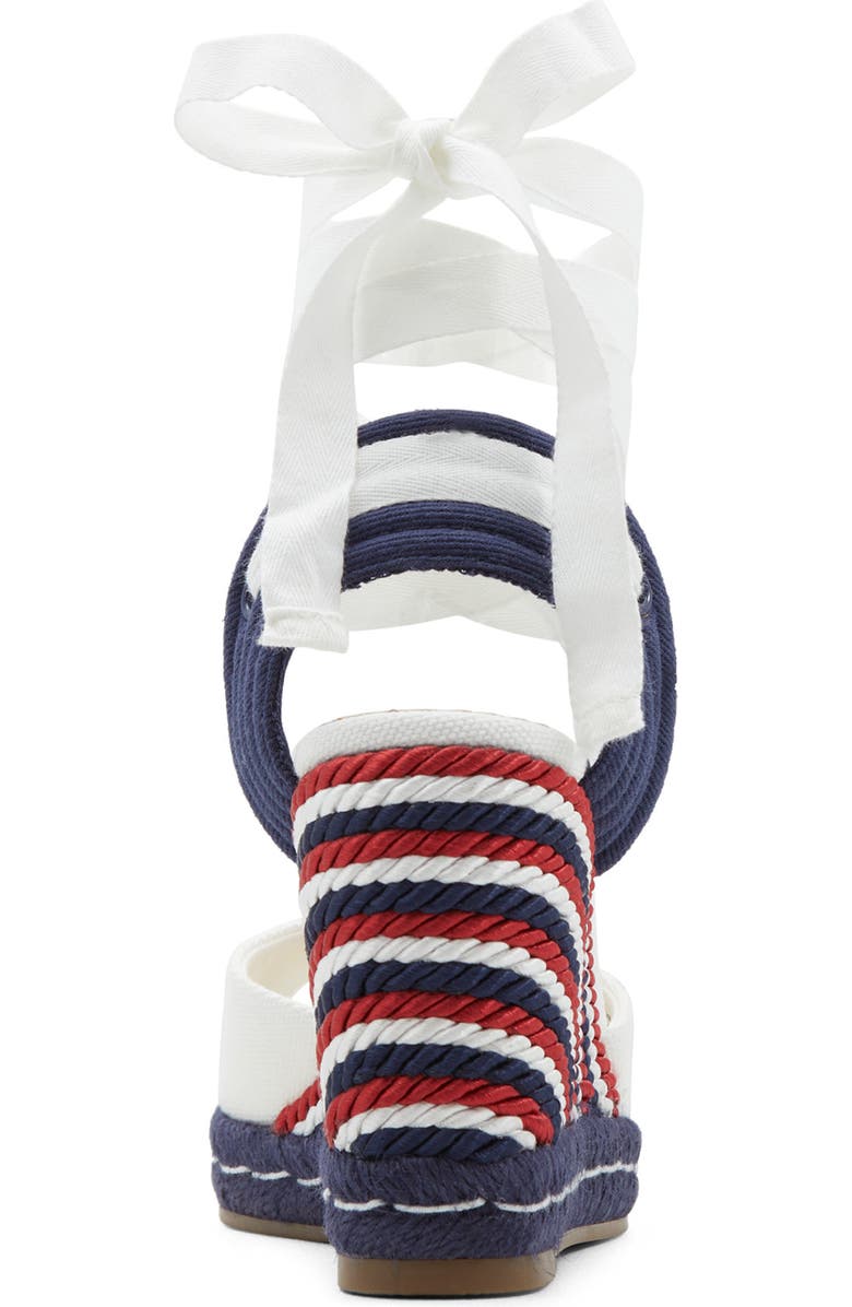 Draper James Ophelia Ankle Tie Espadrille Wedge Sandal, Alternate, color,