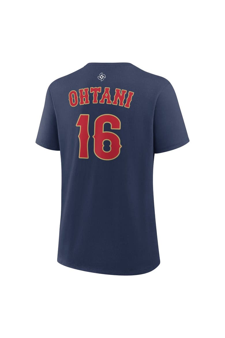Women's Nike Shohei Ohtani Navy Japan Baseball 2026 World Baseball Classic Name & Number T-Shirt, Alternate, color, Navy