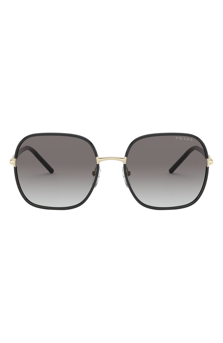 Prada 58mm Gradient Square Sunglasses, Main, color, 
