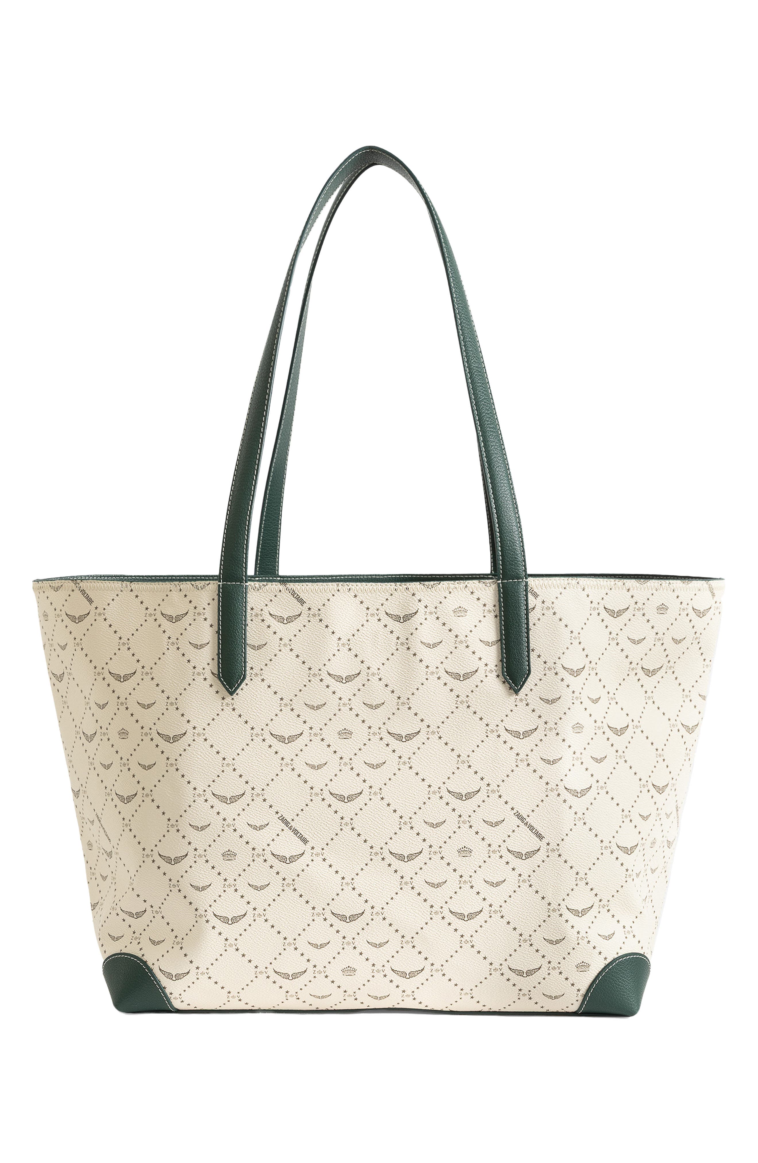 Z Shopper XL Monogram Faux Leather Tote, Alternate, color, FLASH