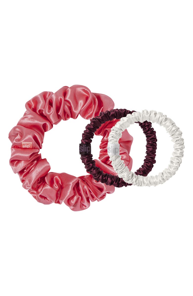 slip Sweetheart Pure Silk Scrunchie Set, Alternate, color, Sweetheart