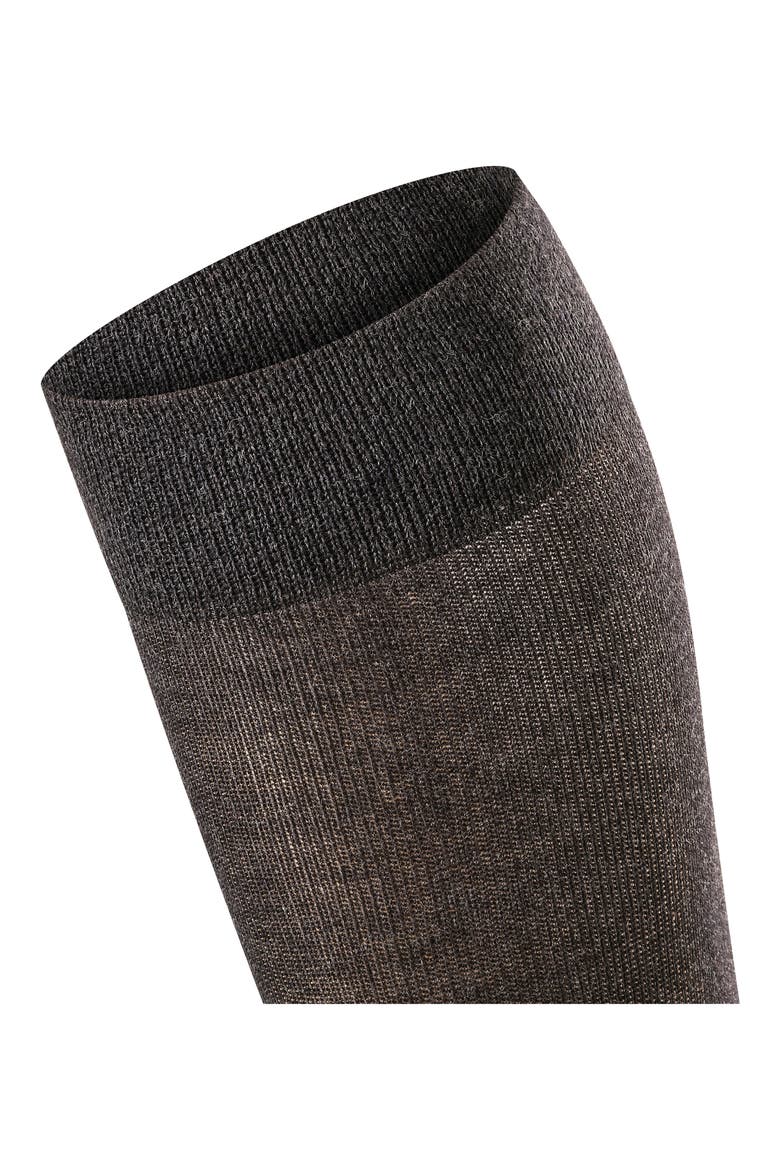 Sensitive London Cotton Blend Knee High Socks, Alternate, color, ANTHRA MELANGE