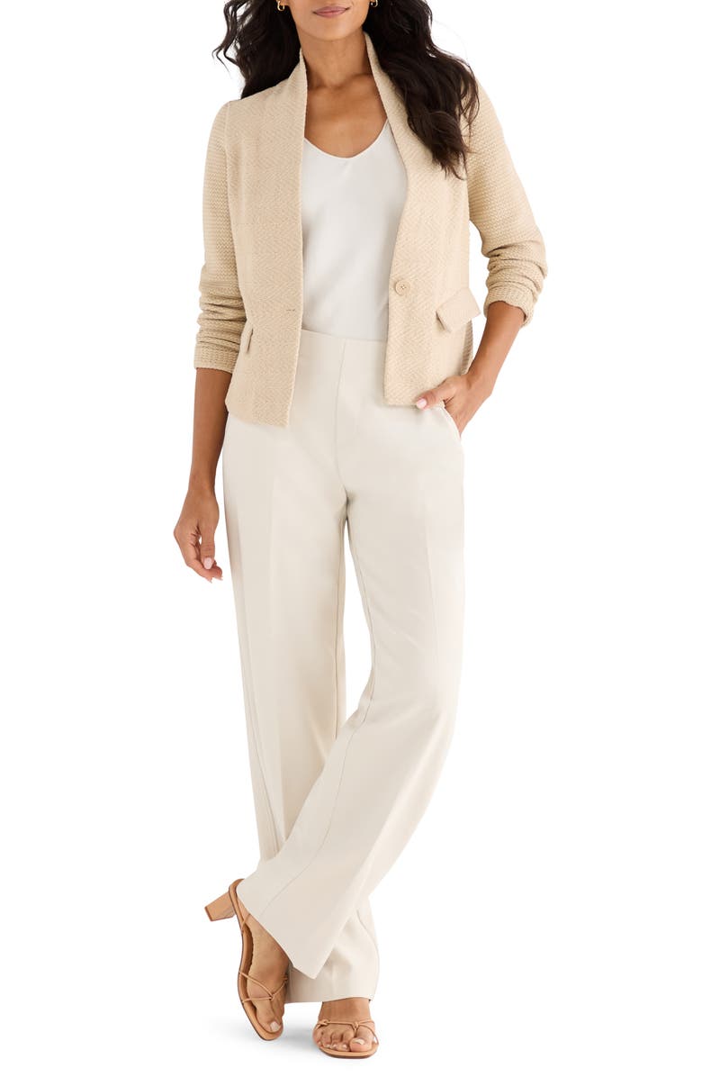 NIC+ZOE Mixed Media Jacket, Alternate, color, Latte