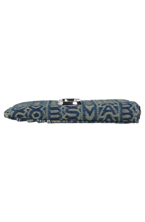 MARC JACOBS MARC JACOBS THE TOP ZIP MULTI DENIM WALLET