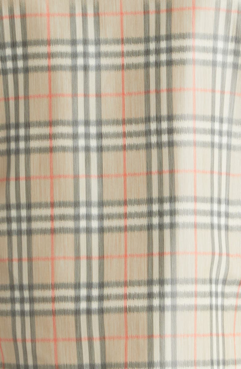 Burberry Hugh Shaded Check Camp Shirt, Alternate, color, Sand Ip Check