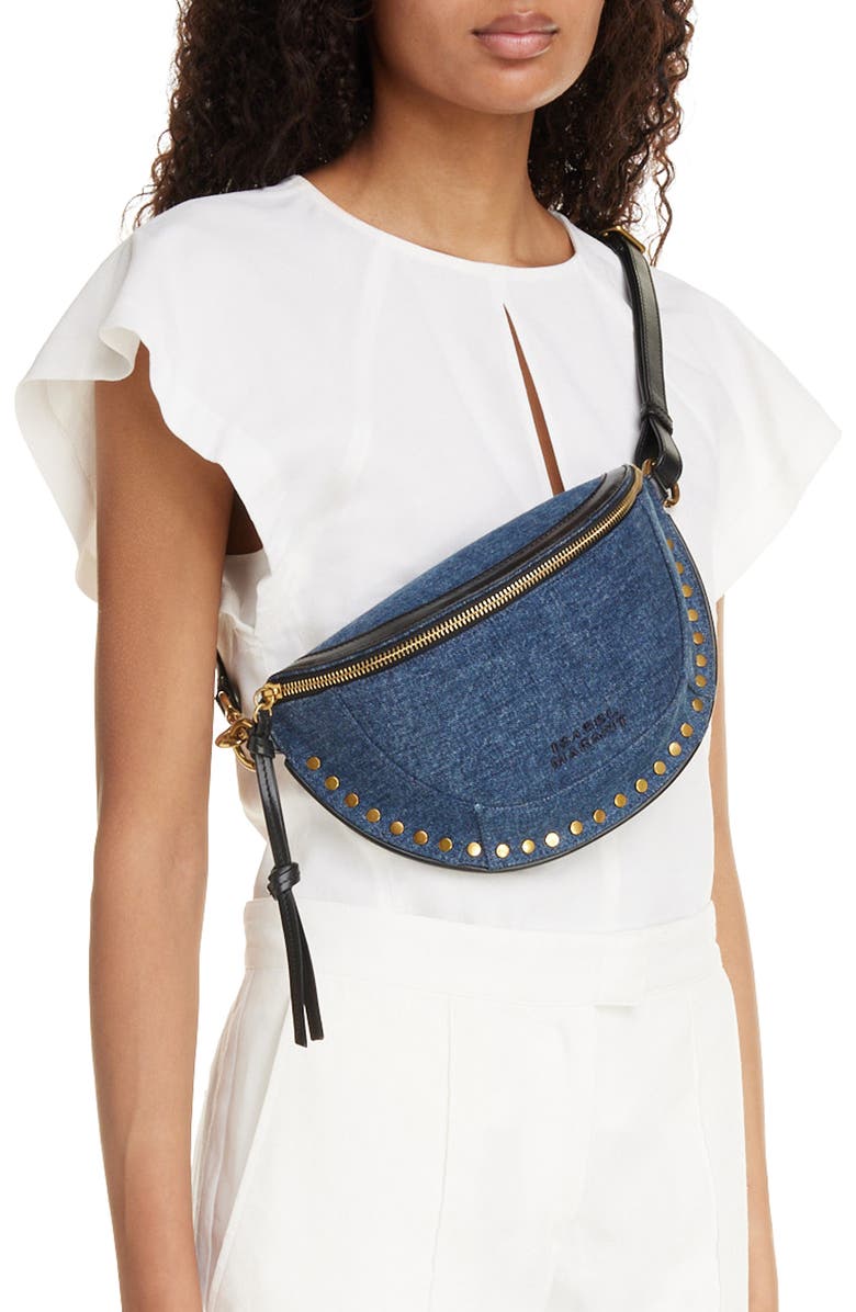 Isabel Marant Skano Denim Crossbody Bag, Alternate, color,