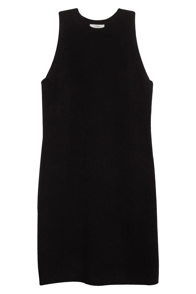 Sleeveless Sweater Dress, Alternate, color, BLACK